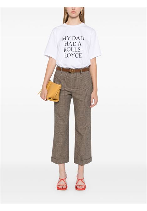 T-shirt bianca My dad had a Rolls-Royce VICTORIA BECKHAM | 1124JTS005732AWHITE